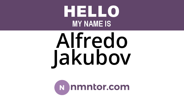 Alfredo Jakubov