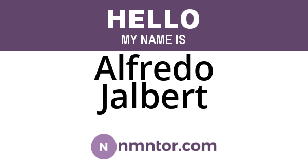 Alfredo Jalbert