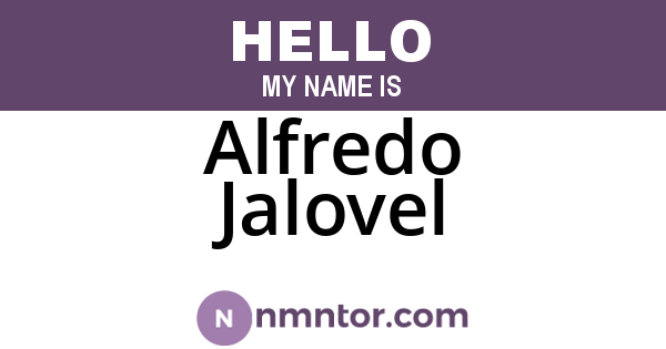 Alfredo Jalovel