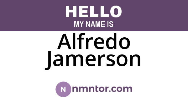 Alfredo Jamerson
