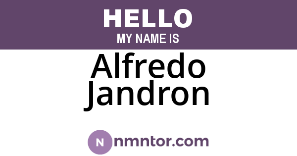Alfredo Jandron
