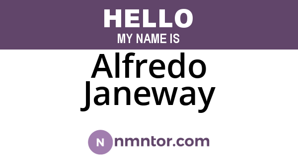 Alfredo Janeway