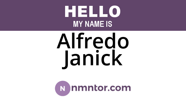 Alfredo Janick