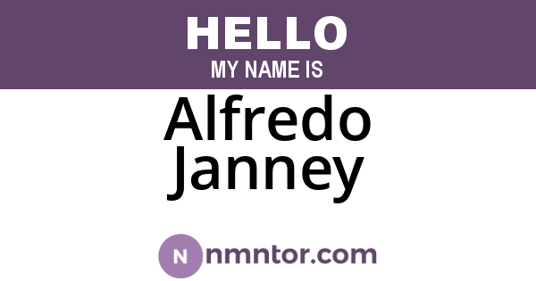 Alfredo Janney