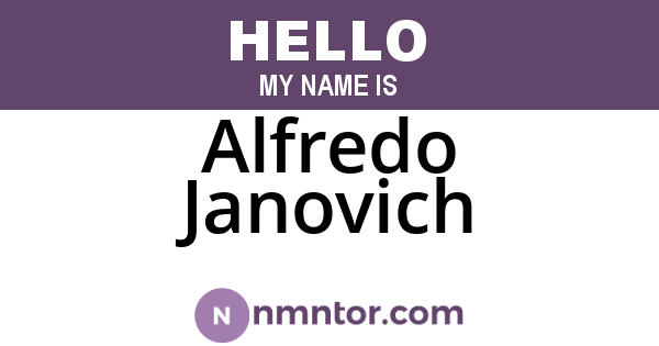 Alfredo Janovich