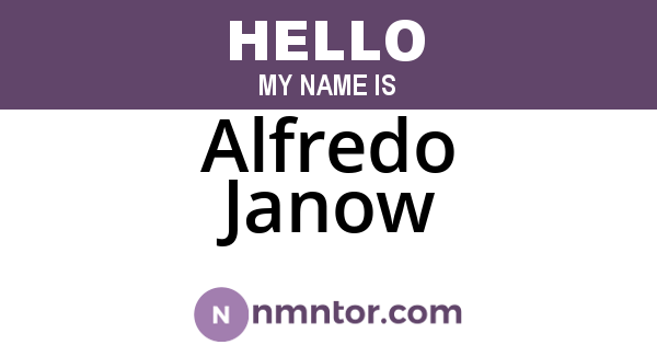 Alfredo Janow
