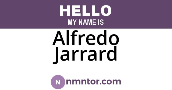 Alfredo Jarrard
