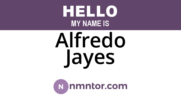Alfredo Jayes