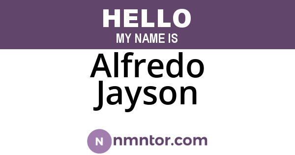 Alfredo Jayson