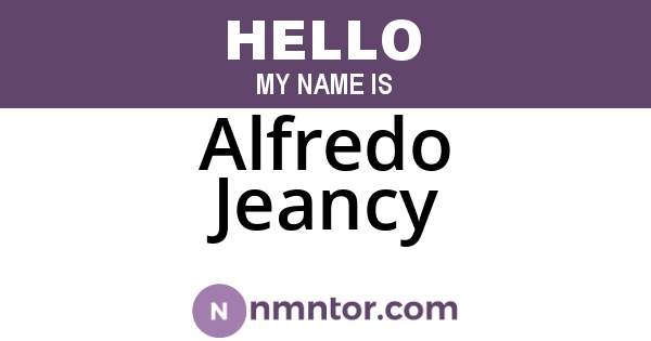 Alfredo Jeancy