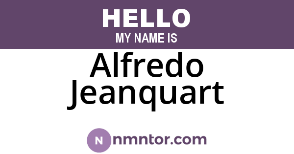 Alfredo Jeanquart
