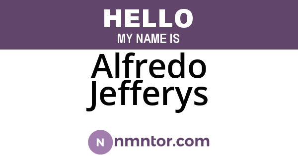 Alfredo Jefferys