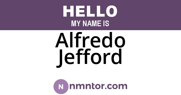 Alfredo Jefford