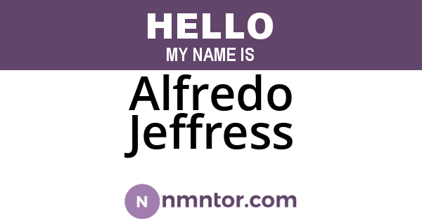 Alfredo Jeffress