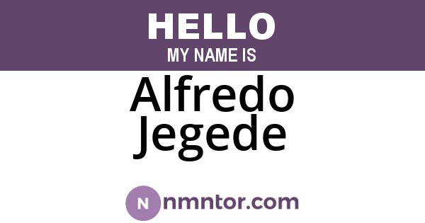 Alfredo Jegede