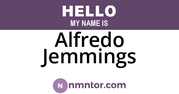 Alfredo Jemmings