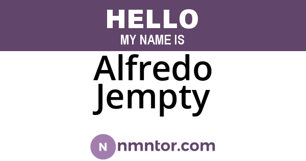 Alfredo Jempty