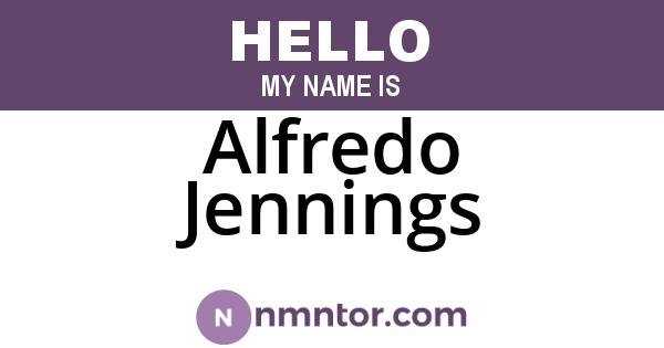 Alfredo Jennings
