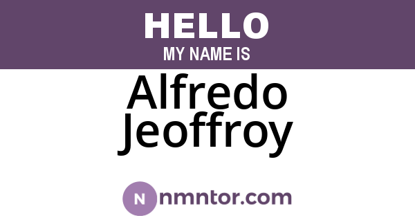 Alfredo Jeoffroy