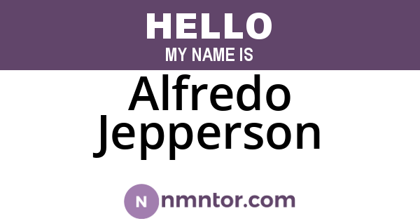 Alfredo Jepperson