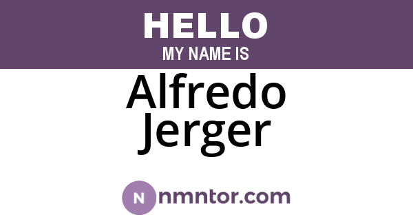 Alfredo Jerger