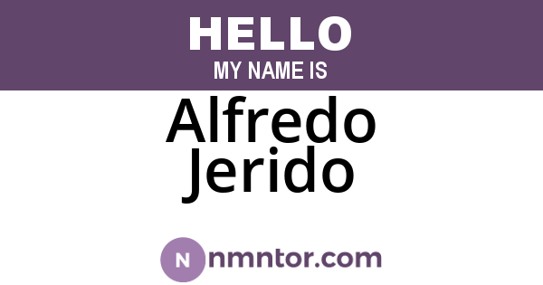 Alfredo Jerido