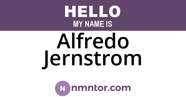 Alfredo Jernstrom