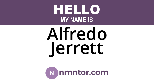 Alfredo Jerrett