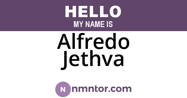 Alfredo Jethva