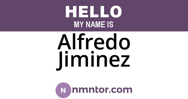 Alfredo Jiminez