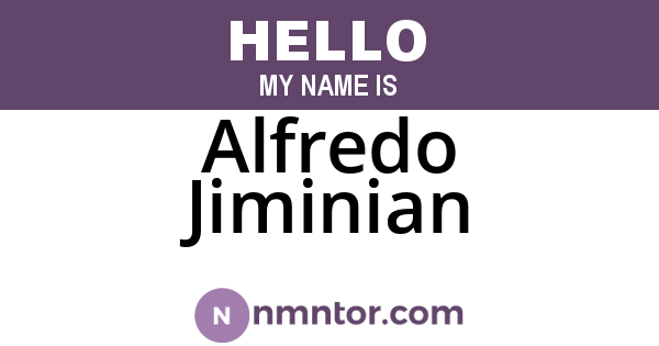 Alfredo Jiminian