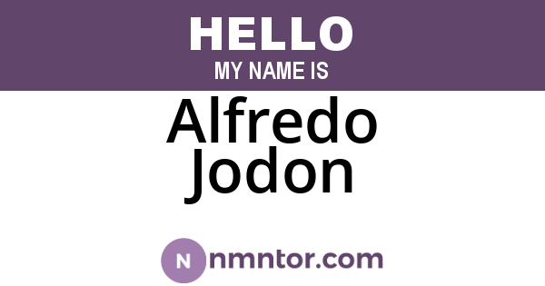 Alfredo Jodon