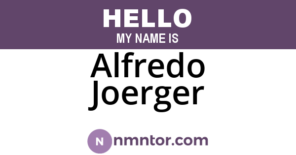 Alfredo Joerger