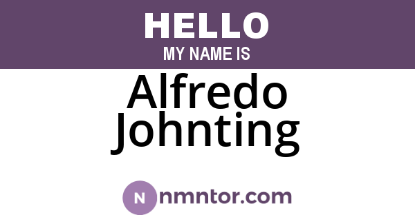Alfredo Johnting