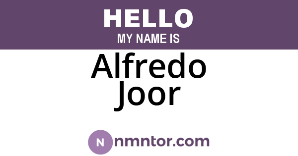 Alfredo Joor
