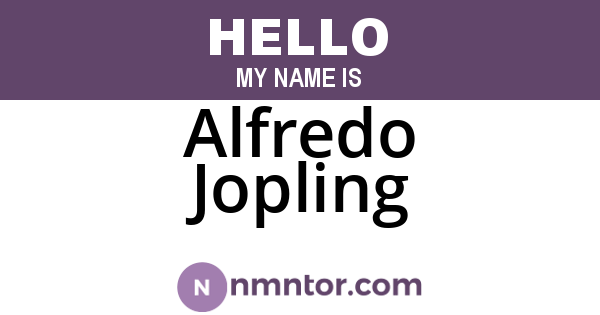 Alfredo Jopling