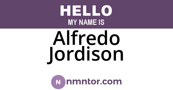 Alfredo Jordison