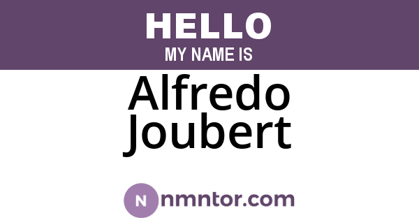 Alfredo Joubert