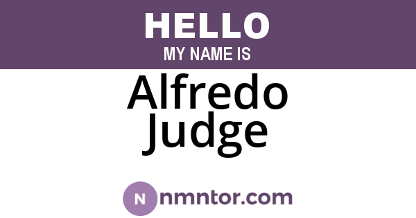 Alfredo Judge