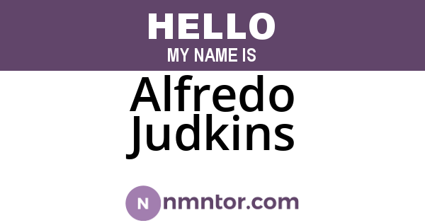 Alfredo Judkins