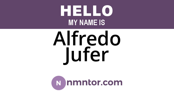 Alfredo Jufer
