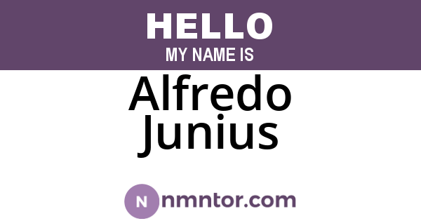 Alfredo Junius
