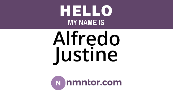 Alfredo Justine