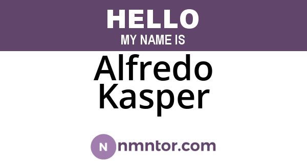 Alfredo Kasper