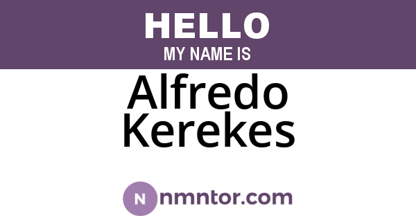 Alfredo Kerekes