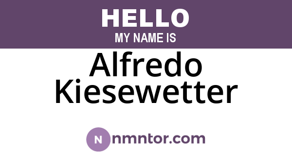 Alfredo Kiesewetter