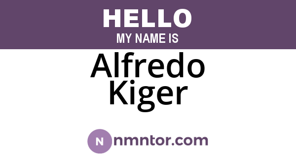 Alfredo Kiger