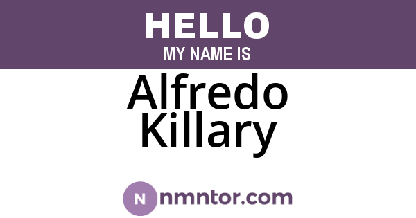 Alfredo Killary