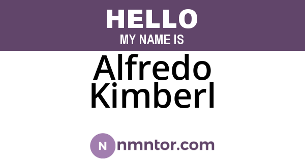 Alfredo Kimberl