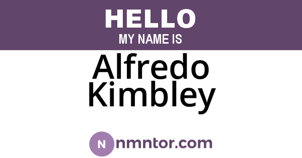 Alfredo Kimbley